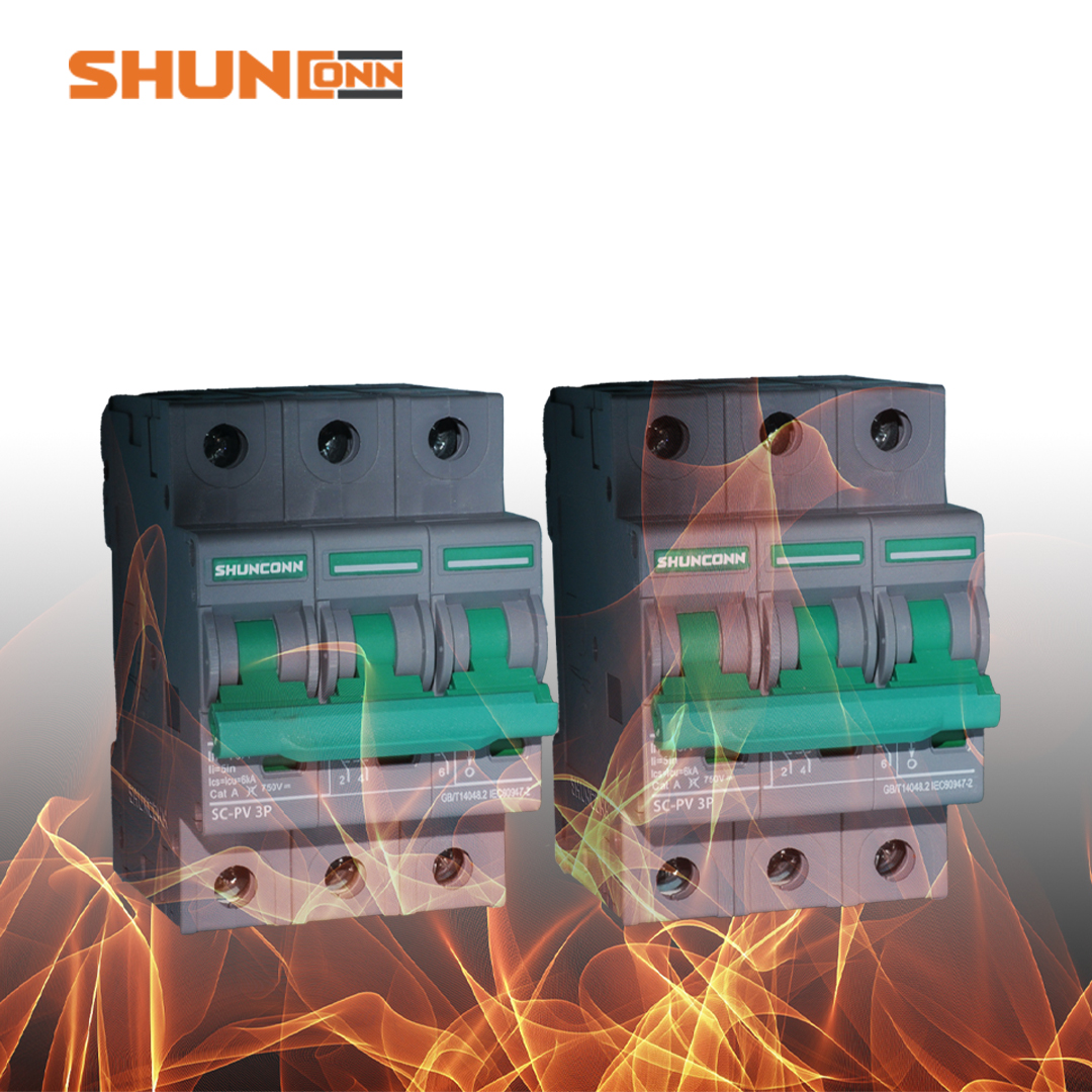 Shunconn dc miniature circuit breaker 3P